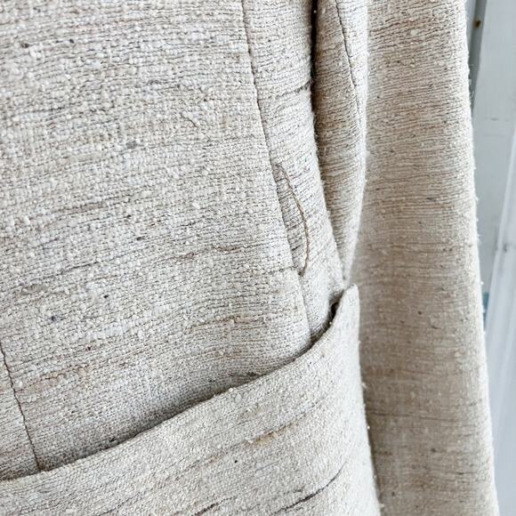 Vintage Devon Hall Cream Neutral Skirt Blazer Suit Set - Picture 11 of 16